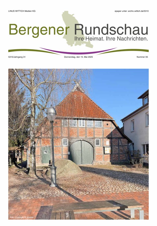 Bergener Rundschau Titelblatt 05/2025