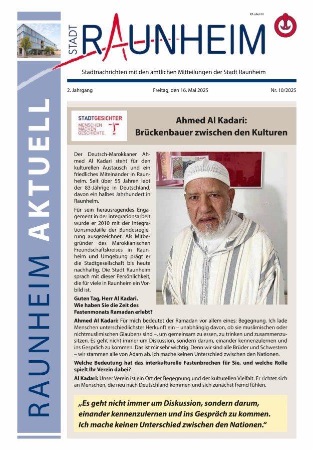 Raunheim aktuell Titelblatt 10/2025
