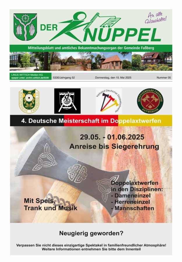 Der Knüppel Titelblatt 05/2025