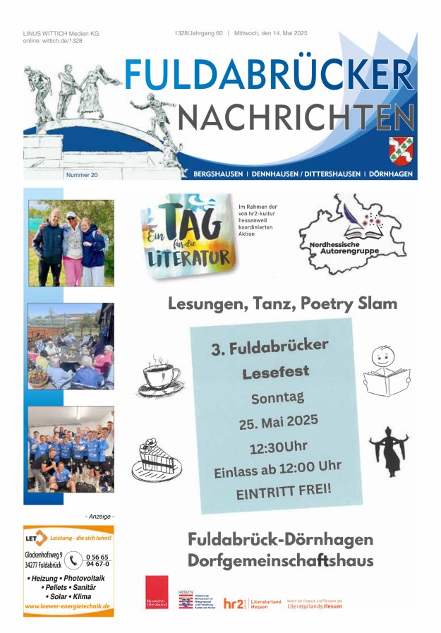 Fuldabrücker Nachrichten Titelblatt 20/2025