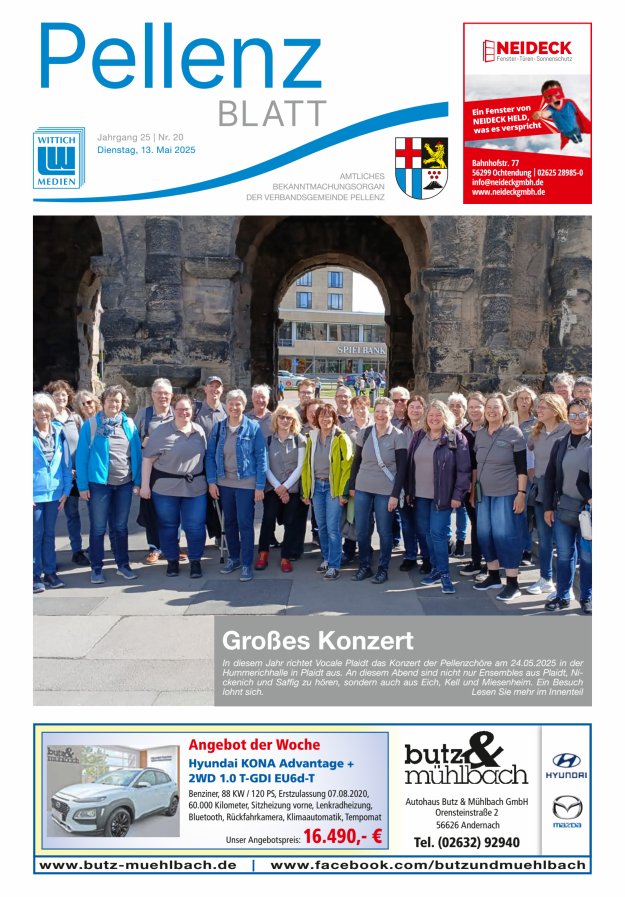 Pellenzblatt Titelblatt 20/2025