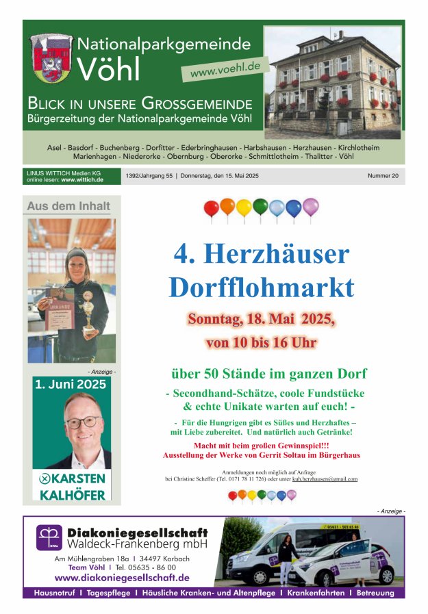 Blick in unsere Grossgemeinde Titelblatt 20/2025