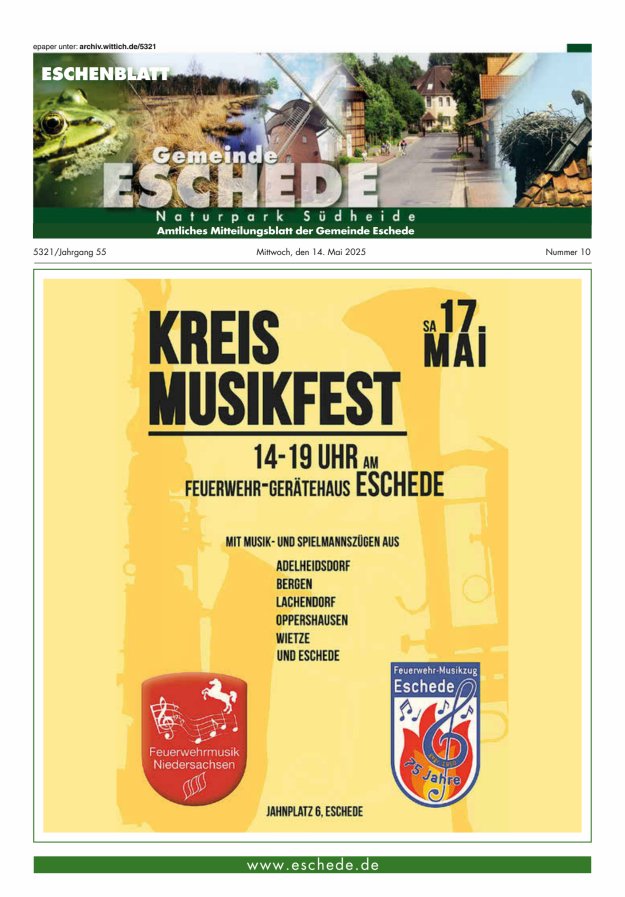 Eschenblatt Titelblatt 10/2025