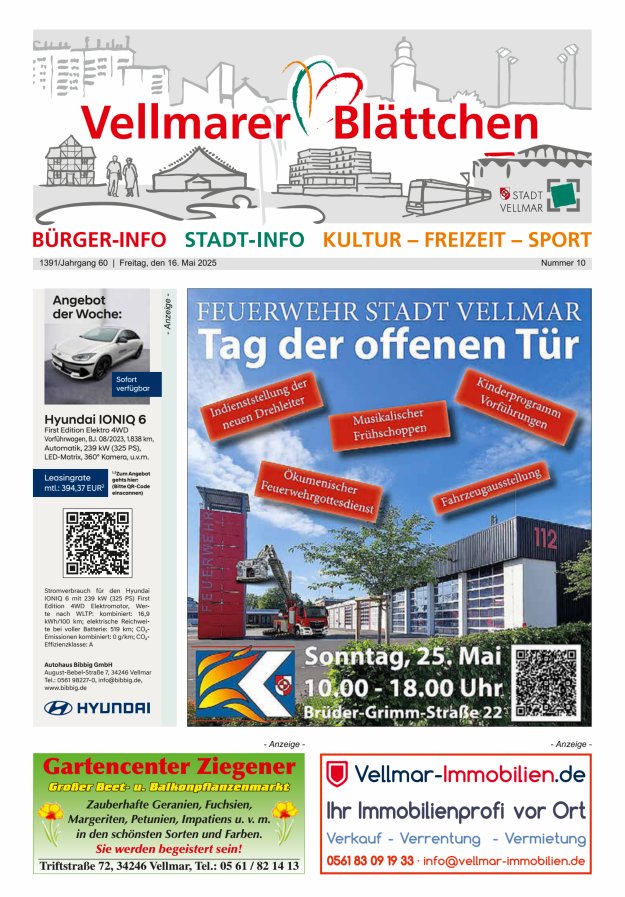Vellmarer Blättchen Titelblatt 10/2025