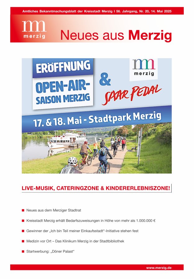 Neues aus Merzig Titelblatt 20/2025