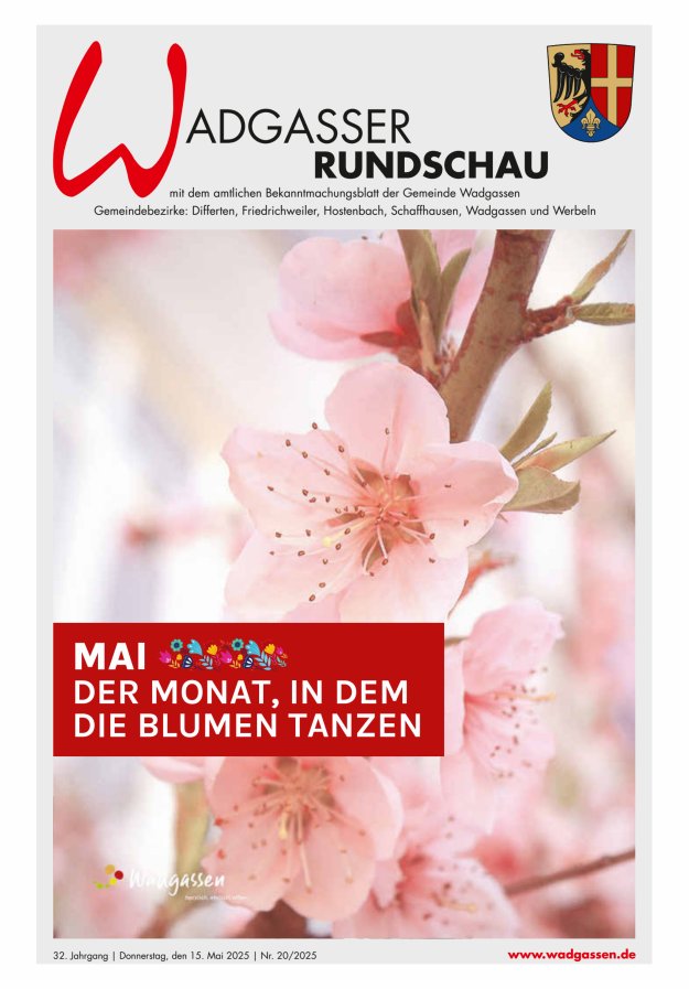 Wadgasser Rundschau Titelblatt 20/2025