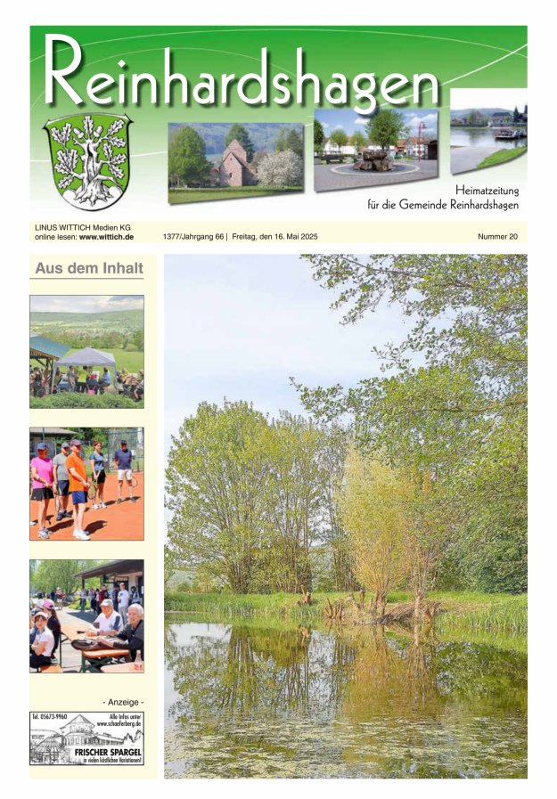 Unser Blättchen Titelblatt 20/2025