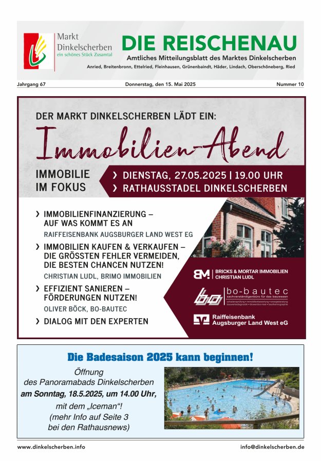 Die Reischenau Titelblatt 10/2025