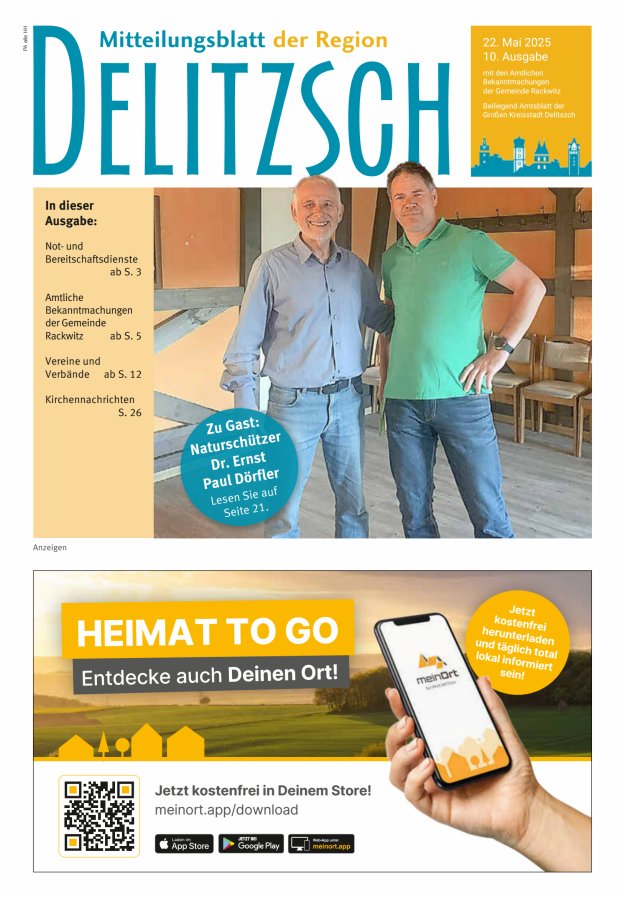 Mitteilungsblatt der Region Delitzsch Titelblatt 10/2025