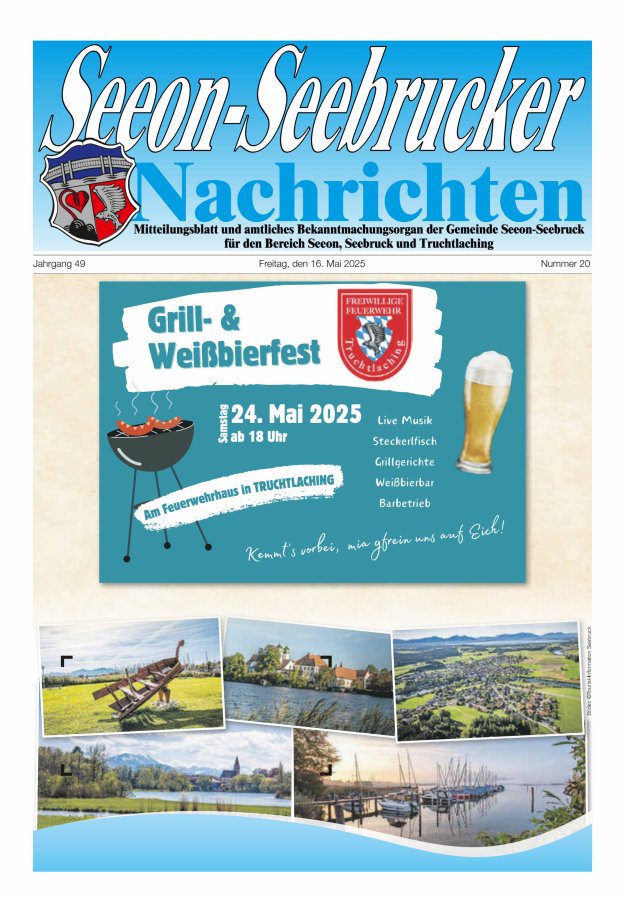 Seeon-Seebrucker Nachrichten Titelblatt 20/2025