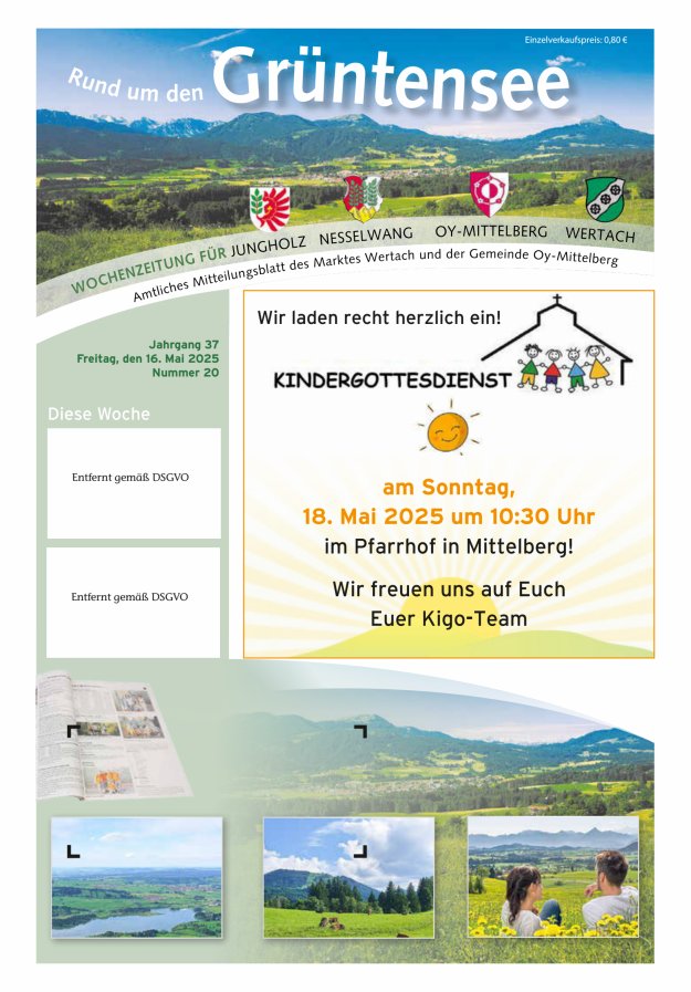 Rund um den Grüntensee Titelblatt 20/2025