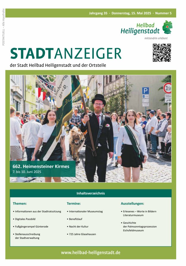 Heiligenstadt Anzeiger Titelblatt 05/2025
