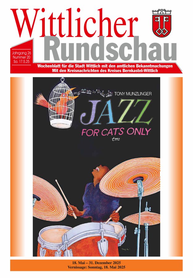 Wittlicher Rundschau Titelblatt 20/2025