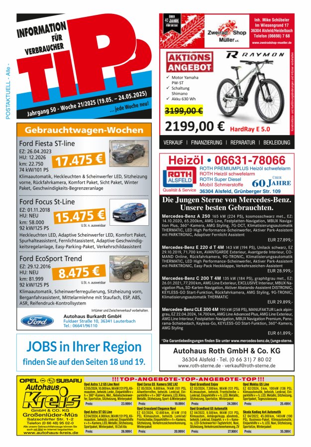 Tipp Vogelsberg Titelblatt 21/2025
