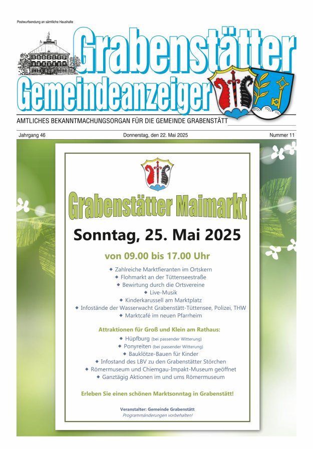 Grabenstätter Gemeindeanzeiger Titelblatt 11/2025