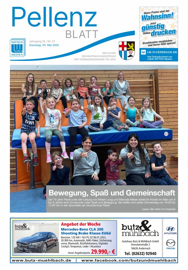 Pellenzblatt Titelblatt 21/2025