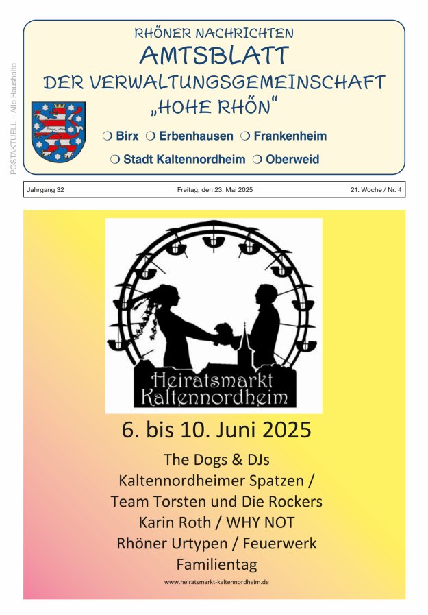 Rhöner Nachrichten Titelblatt 04/2025
