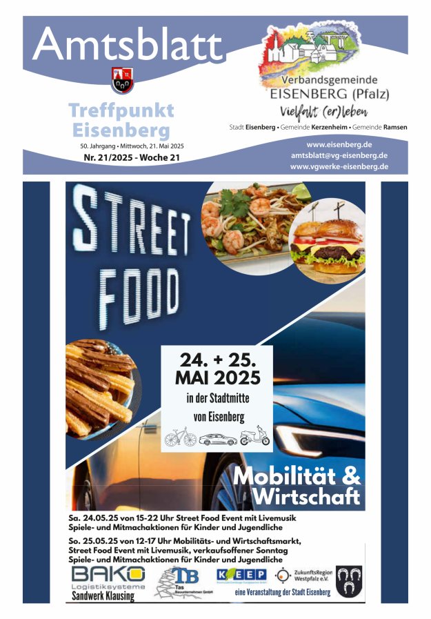 Treffpunkt Eisenberg Titelblatt 21/2025