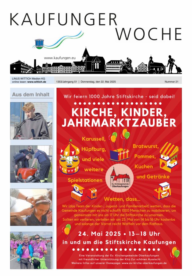 Kaufunger Woche Titelblatt 21/2025