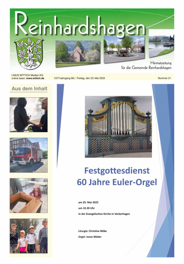 Unser Blättchen Titelblatt 21/2025