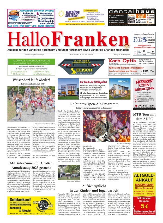Hallo Franken Titelblatt 1215/2025