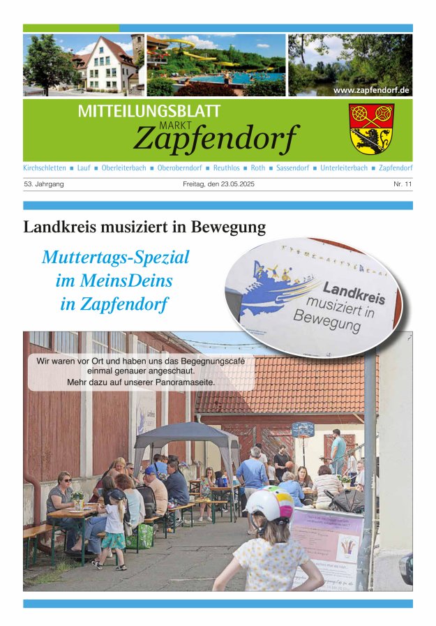 Mitteilungsblatt Markt Zapfendorf Titelblatt 11/2025
