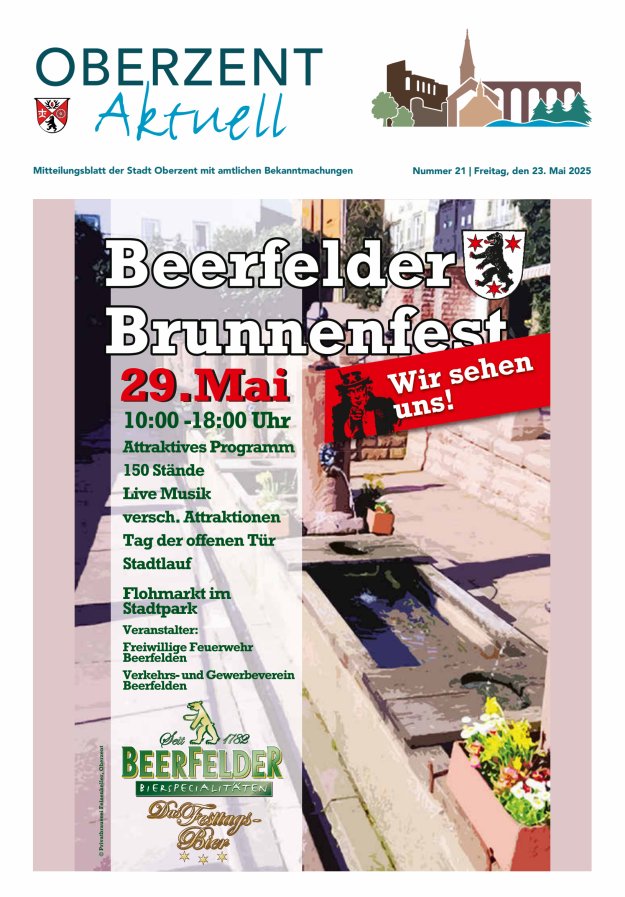 Oberzent aktuell Titelblatt 21/2025