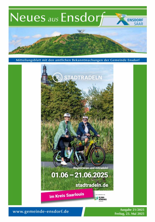 Neues aus Ensdorf Titelblatt 21/2025