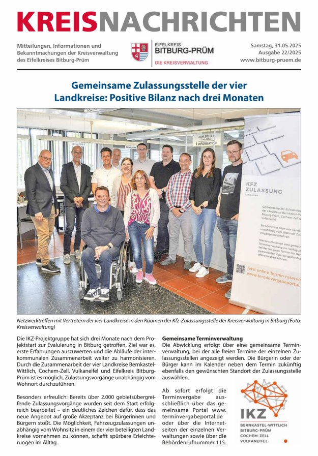 Kreis Bitburg-Prüm Titelblatt 22/2025