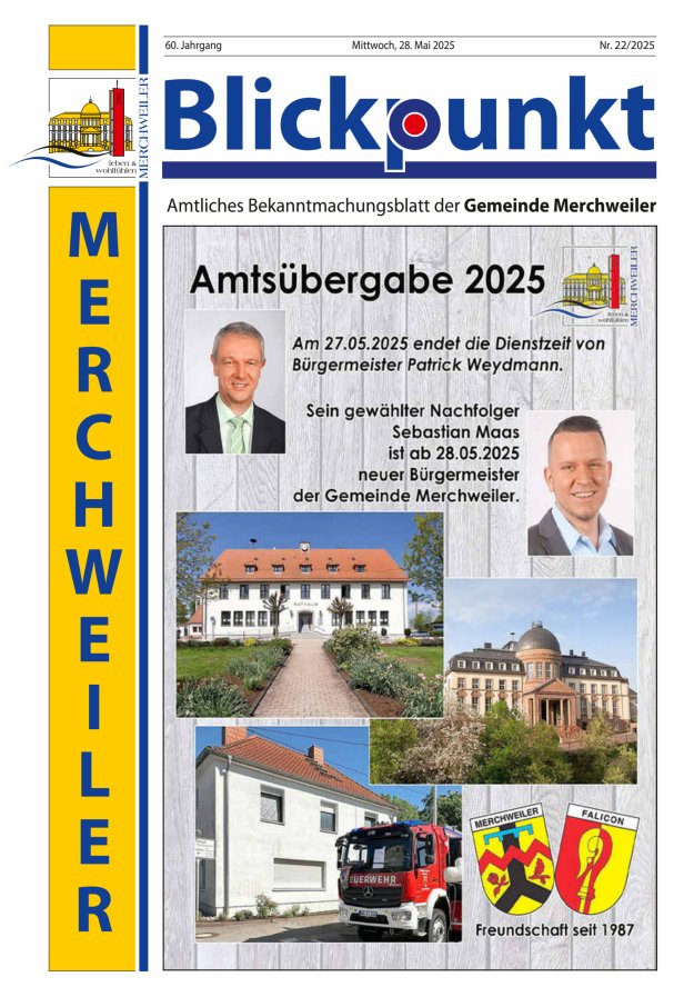 Blickpunkt Merchweiler Titelblatt 22/2025