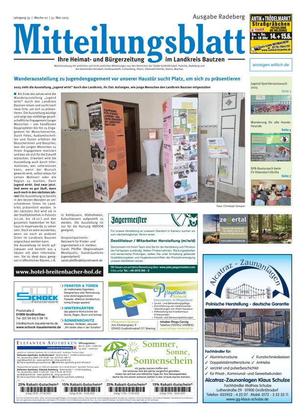 Mitteilungsblatt LK Bautzen Ausgabe Radeberg Titelblatt 11/2025
