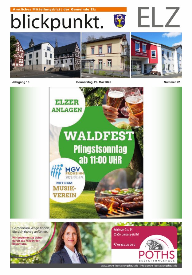 Blickpunkt Elz Titelblatt 22/2025