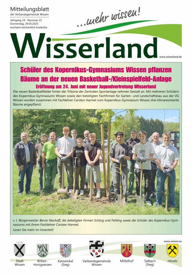 Mitteilungsblatt Wissen - Wisserland...mehr wissen! Titelblatt 22/2025