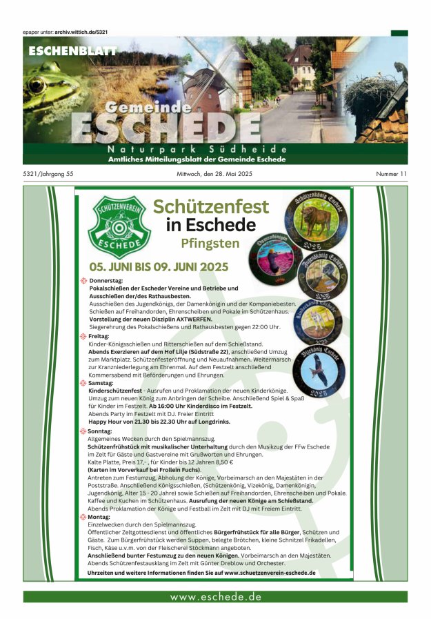 Eschenblatt Titelblatt 11/2025