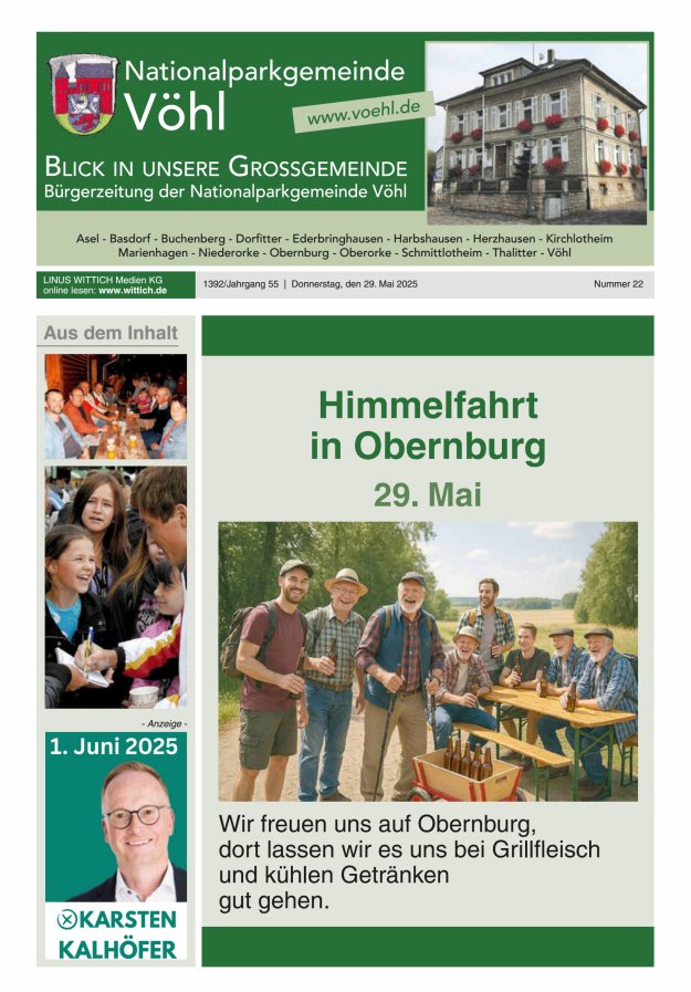 Blick in unsere Grossgemeinde Titelblatt 22/2025