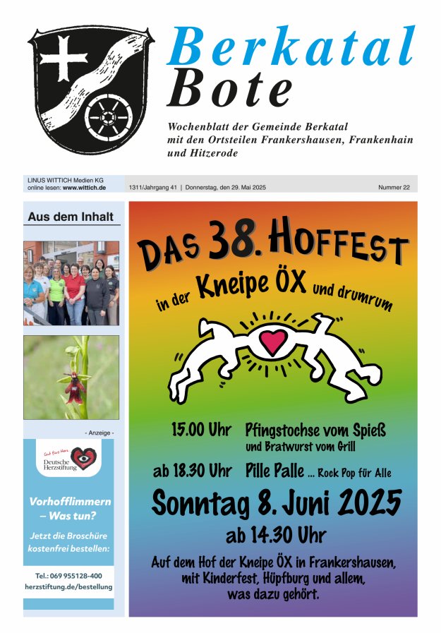 Berkatal Bote Titelblatt 22/2025