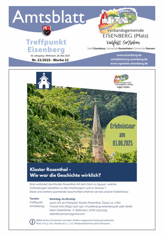 Treffpunkt Eisenberg Titelblatt 22/2025