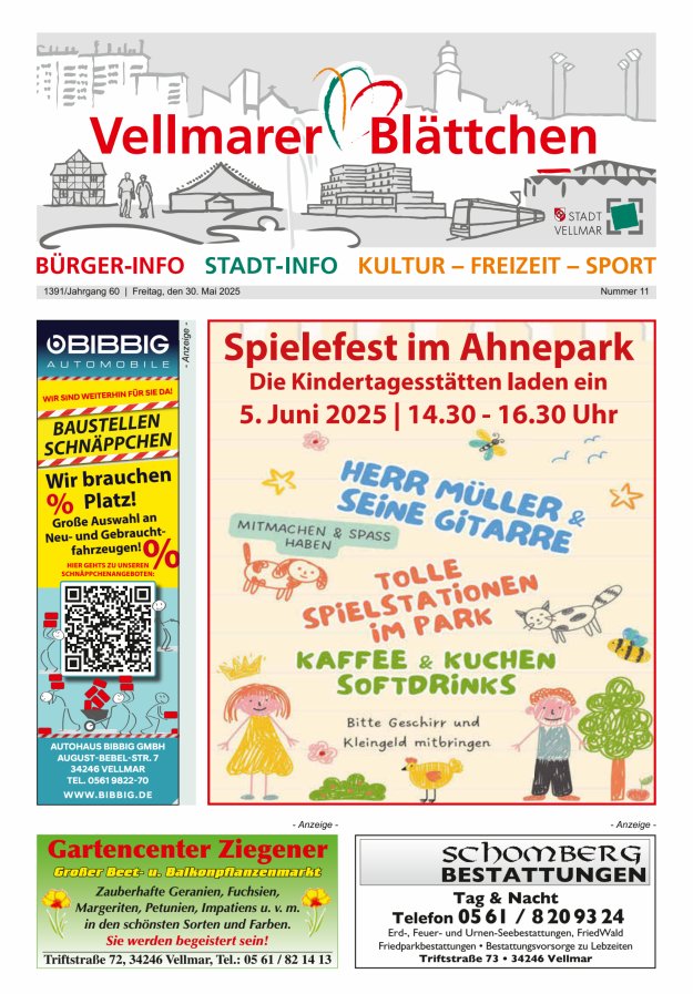 Vellmarer Blättchen Titelblatt 11/2025