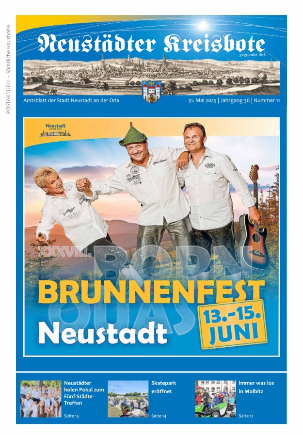 Neustädter Kreisbote Titelblatt 11/2025