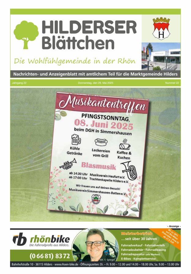 Hilderser Blättchen Titelblatt 22/2025