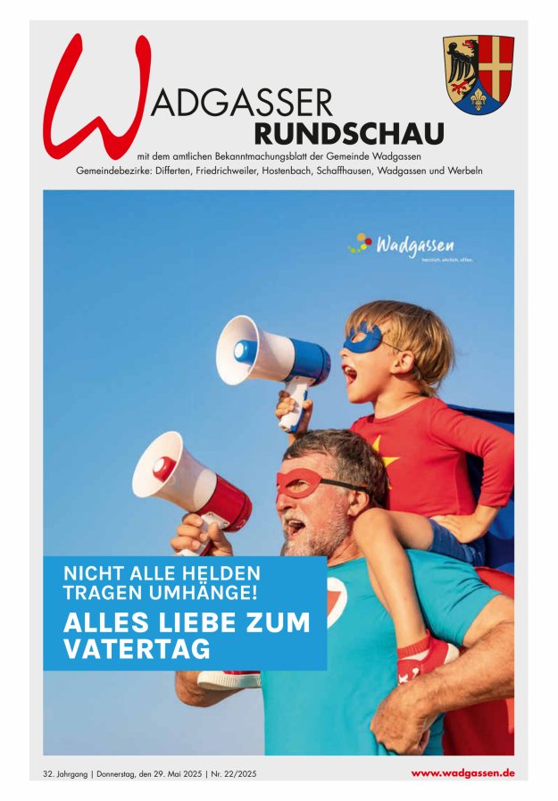 Wadgasser Rundschau Titelblatt 22/2025