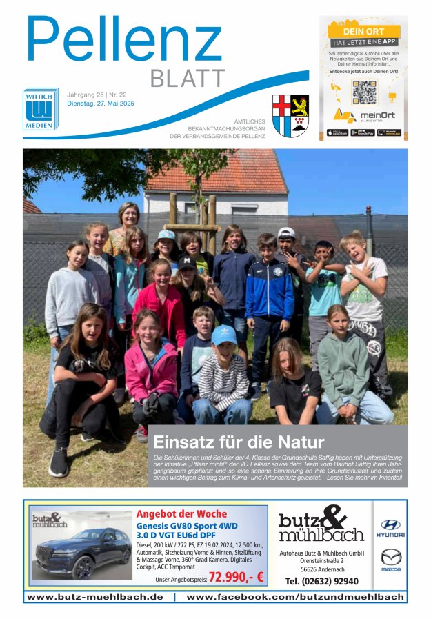 Pellenzblatt Titelblatt 22/2025
