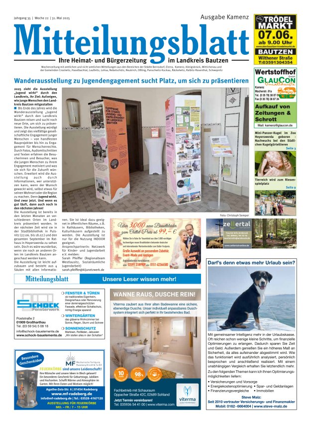 Mitteilungsblatt LK Bautzen Ausgabe Kamenz Titelblatt 21/2025
