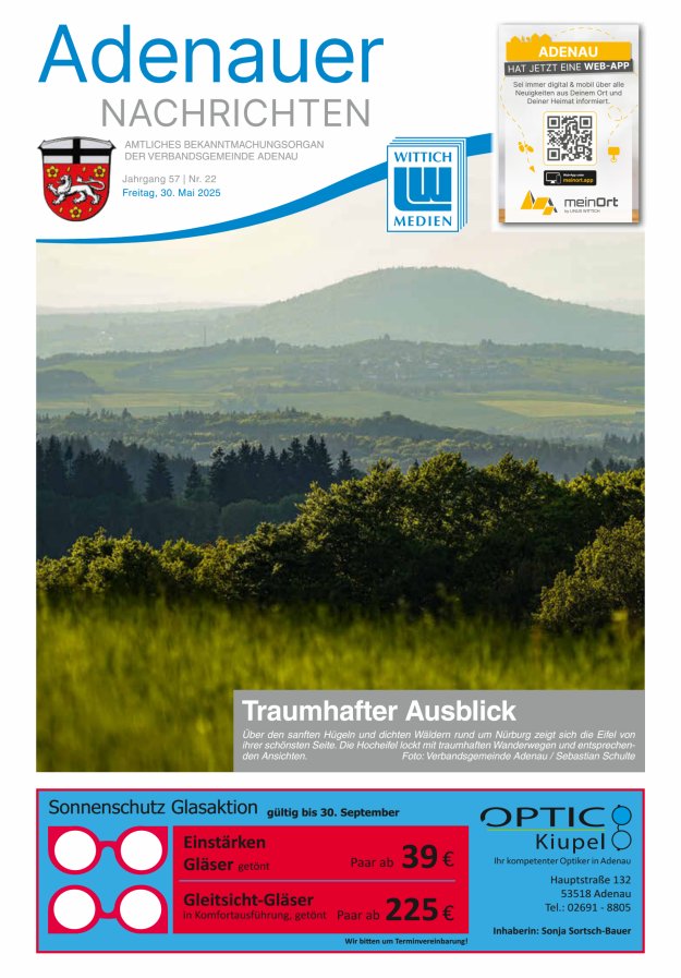 Adenauer Nachrichten Titelblatt 22/2025