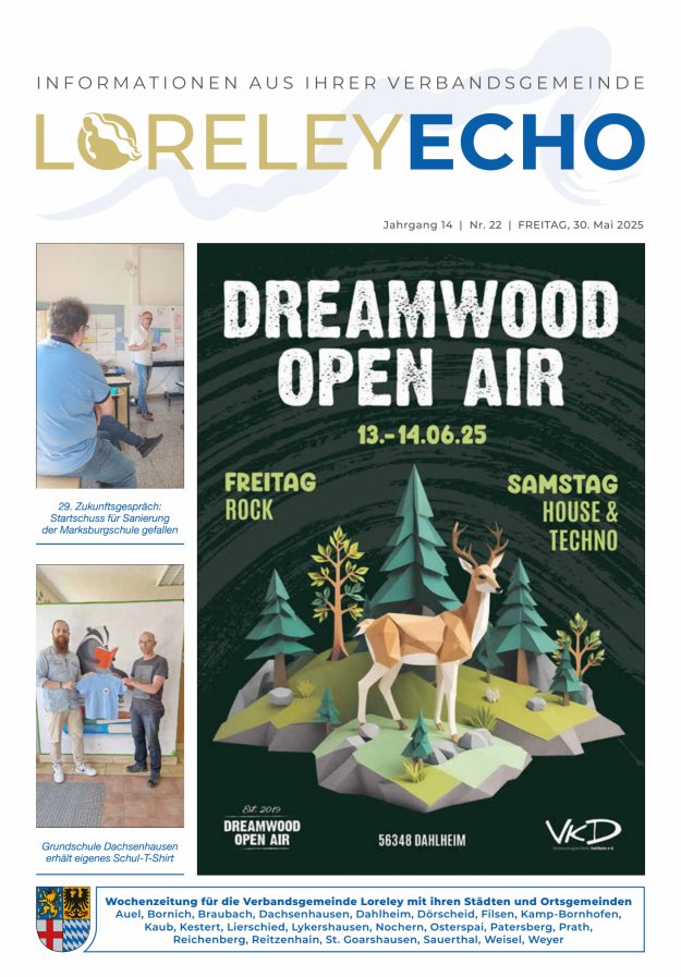 Loreley-Echo - Mitteilungsblatt der Verbandsgemeinde Loreley Titelblatt 22/2025