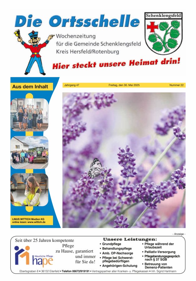 Die Ortsschelle Titelblatt 22/2025