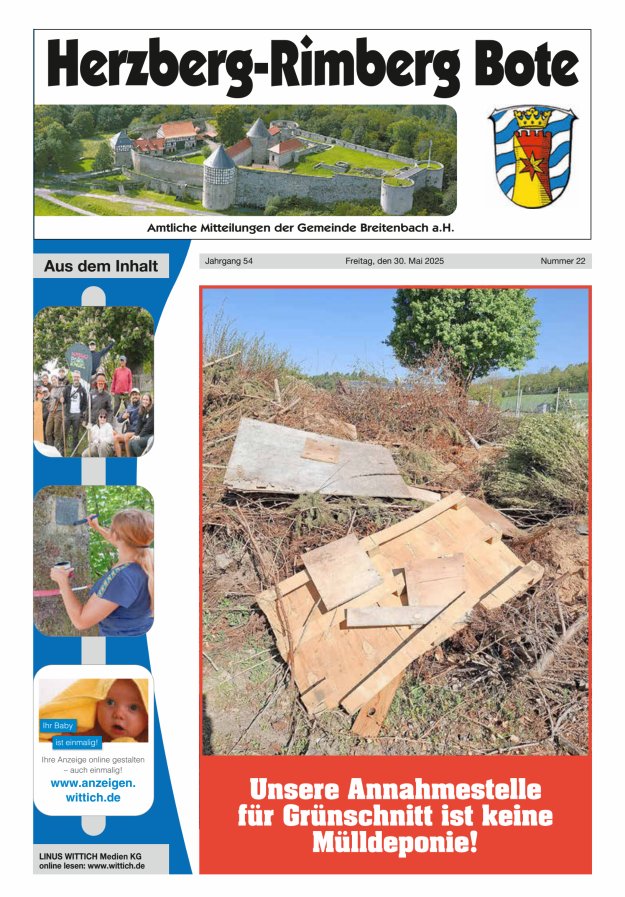 Herzberg-Rimberg Bote Titelblatt 22/2025
