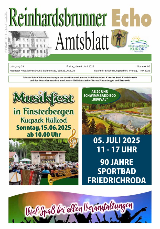 Reinhardsbrunner Echo Titelblatt 06/2025