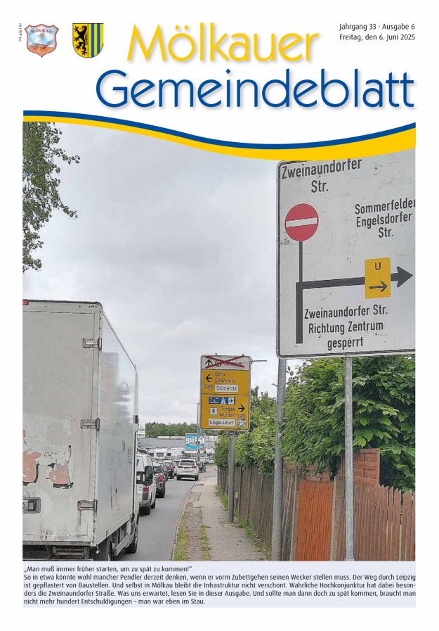 Mölkauer Gemeindeblatt Titelblatt 06/2025