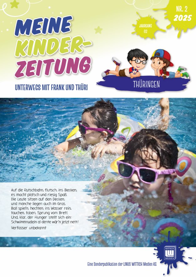 "Meine Kinderzeitung Thüringen" Titelblatt 02/2025